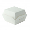 Mini boîte burger en carton blanc 7 x 7 x 5 cm x 50 unités
