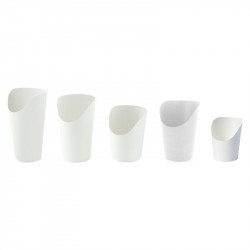 Pot wrap carton blanc Diam: 5 cm 5 x 7,2 x 7,9 cm x 50 unités