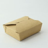 Mini boîte repas carton kraft 410 ml 11,5 x 9,8 x 3,5 cm x 50 unités