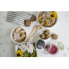 Saladier rond en carton blanc "Buckaty" 480 ml Diam: 15 cm 15 x 13,2 x 4,5 cm x 45 unités
