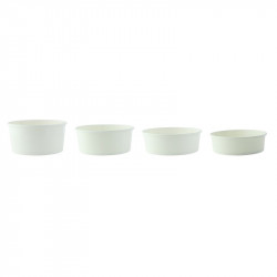 Saladier rond en carton blanc "Buckaty" 480 ml Diam: 15 cm 15 x 13,2 x 4,5 cm x 45 unités