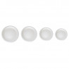 Assiette ronde blanche en pulpe Diam: 17,6 cm 17,6 x 17,6 cm x 125 unités