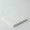 Serviette micropoint blanche 2 plis 25 x 25 cm x 50 unités