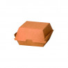 Boîte burger carton kraft brun 15 x 13,5 x 8 cm x 50 unités