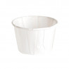 Pot papier plissé blanc avec boîte distributrice 60 ml Diam: 5,4 cm 5,4 x 4 x 3,5 cm x 200 unités