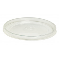 Pot "Deli" rond en carton décor brun 360 ml Diam: 11,4 cm 11,4 x 9,8 x 5,4 cm x 50 unités