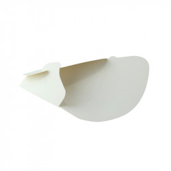 Pochette crêpe triangulaire en carton blanc 14,5 x 6,5 x 18,5 cm x 50 unités