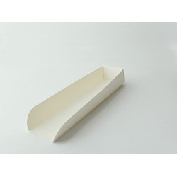 Support hot-dog en carton blanc 25 x 5,5 x 3,5 cm x 50 unités