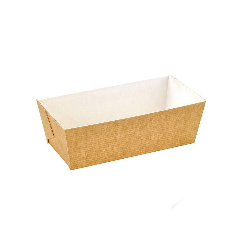 Moule de cuisson carton microflute rectangulaire 15,9 x 8 x 5 cm x 340 unités