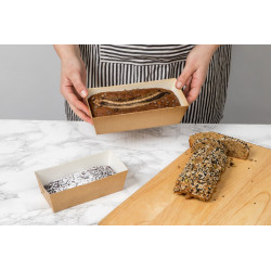 Moule de cuisson carton microflute rectangulaire 15,9 x 8 x 5 cm x 340 unités