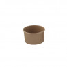 Pot carton kraft brun chaud et froid 130 ml Diam: 7,4 cm 7,4 x 5,9 x 5 cm x 50 unités