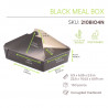 Boîte repas carton noir 2 300 ml 21,5 x 16 x 9 cm x 40 unités