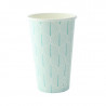 Gobelet carton décor "Leaf" 470 ml Diam: 9 cm 9 x 6 x 13,7 cm x 50 unités