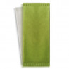 Pochette papier vert pour couverts avec serviette blanche 11 x 25 cm x 500 unités