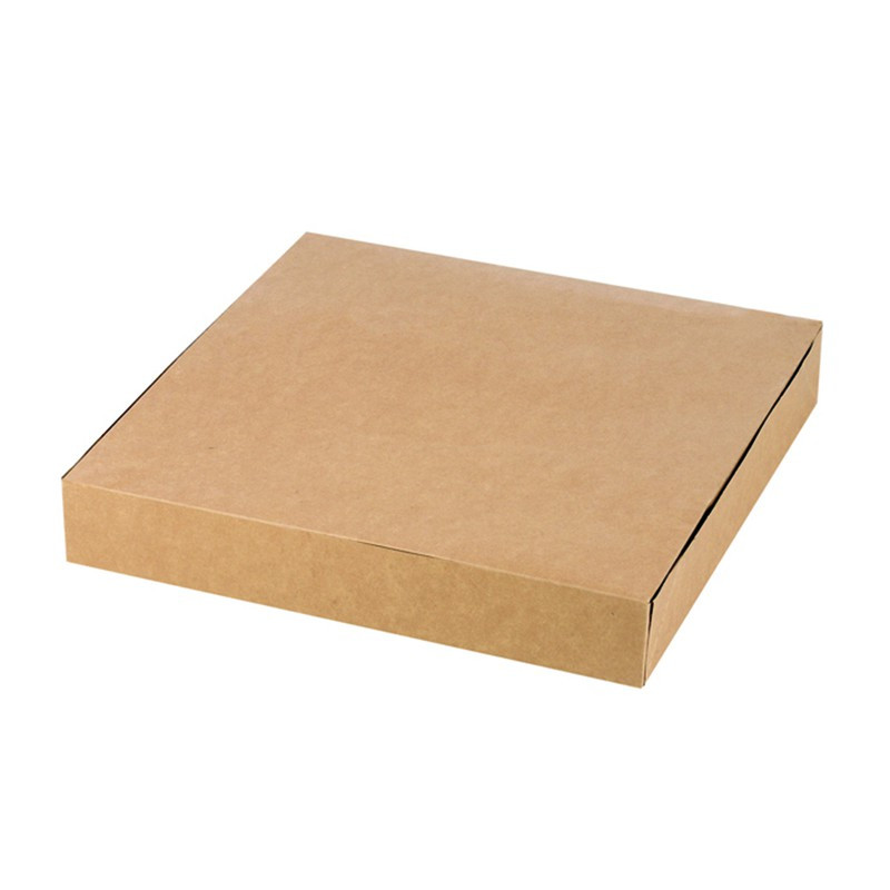 Boîte pâtissière carton kraft brun 23 x 23 x 5 cm x 25 unités