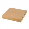 Boîte pâtissière carton kraft brun 23 x 23 x 5 cm x 25 unités
