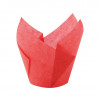 Caissette de cuisson forme tulipe en papier rose ingraissable Diam: 5 cm 16 x 16 x 8,5 cm x 100 unités