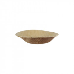 Coupelle ronde en palmier 100 ml Diam: 10 cm 10 x 6 x 2 cm x 25 unités