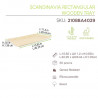 Plateau rectangulaire en bois "Scandinavie" 40 x 28 x 2 cm x 25 unités