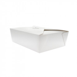 Boîte repas carton blanc 1500 ml 21,5 x 16 x 6,5 cm x 50 unités