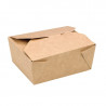 Boîte repas carton kraft  550 ml 11 x 9 x 5 cm x 50 unités