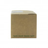 Boîte sandwich carton brun fenêtre PLA 12,5 x 7,7 x 7,2 cm x 50 unités