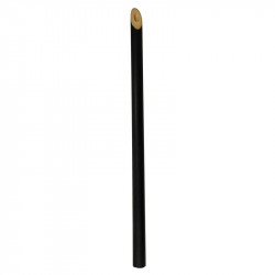 Paille bambou noire 18 cm x 25 unités