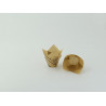 Caissette de cuisson forme tulipe en papier brun ingraissable impression journal Diam: 3 cm 11 x 11 x 6 cm x 120 unités