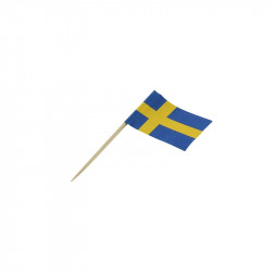 Pic drapeau Suède 6,5 cm x...