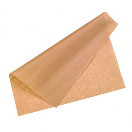 Papier alimentaire kraft brun ingraissable 40 x 40 cm x 1000 unités