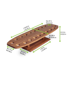 1 Pcs - Support bambou pour cônes - 20 trous, 50 cm x 15 cm x 8,5 cm 2