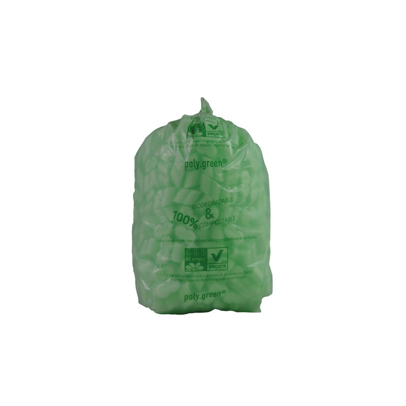 Sac poubelle vert 110000 ml 40 x 15 x 110 cm x 20 unités