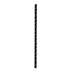 Chalumeau Papier À Pois Noir L: 0,6 cm l: 0,6 cm H: 19,7 cm