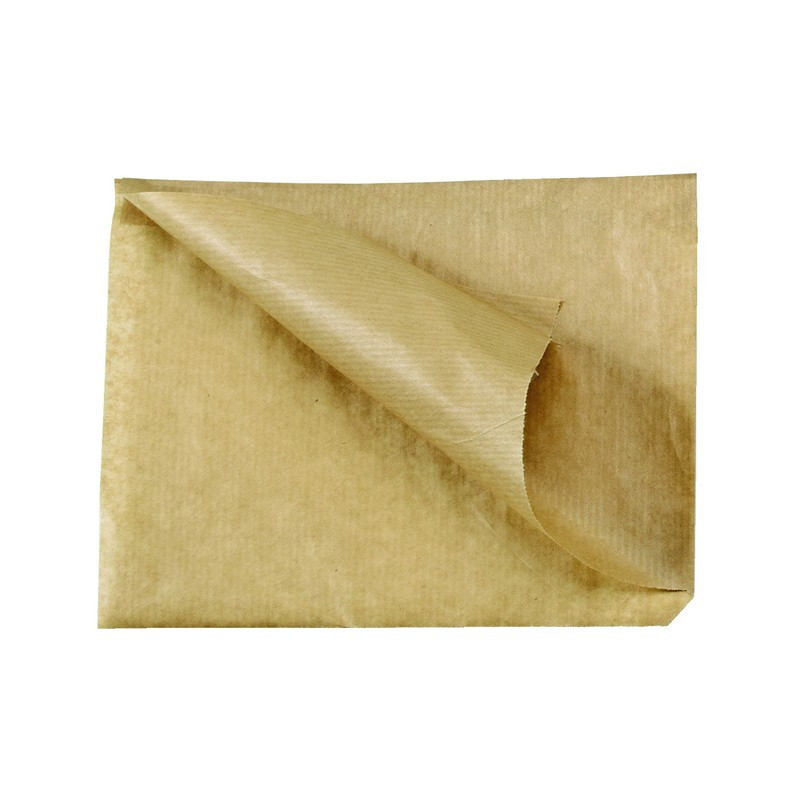 Sac papier brun ouvert sur 2 côtés 17 x 17 cm x 1000 unités
