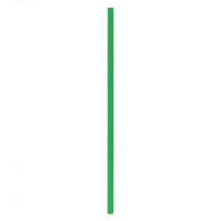 Chalumeau Papier Vert L: 0,6 cm l: 0,6 cm H: 19,7 cm