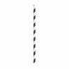 Chalumeau Papier Smoothie Noir/Blanc L: 0,8 cm l: 0,8 cm H: 19,7 cm