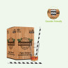 Chalumeau Papier Smoothie Noir/Blanc L: 0,8 cm l: 0,8 cm H: 19,7 cm