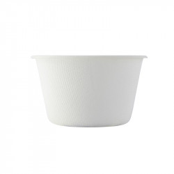 Gobelet pulpe blanc 240 ml Diam: 9,5 cm 9,5 x 6,2 x 5,5 cm x 50 unités