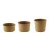 Pot "Deli" rond en carton kraft 700 ml Diam: 11,4 cm 11,4 x 9,1 x 9,8 cm x 50 unités