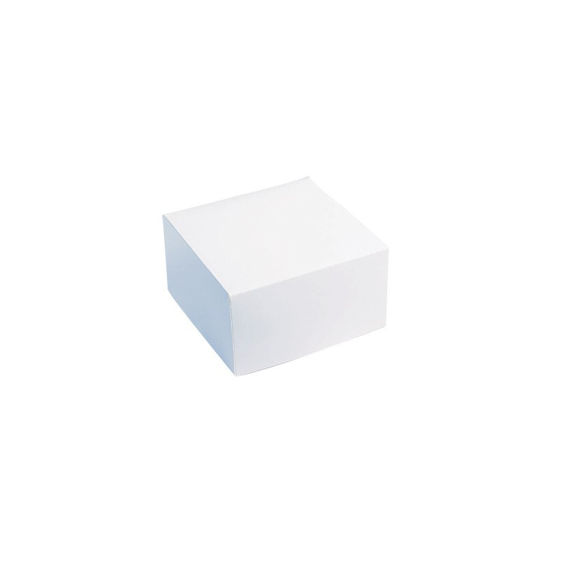 Boîte pâtissière carton blanche 20 x 20 x 10 cm - 50 unités