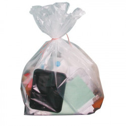 Sac poubelle transparent 160000 ml 42 x 38 x 120 cm - 100 unités