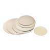 Rond carton double face or/noir Diam: 20 cm 20 cm - 100 unités