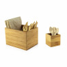 Porte ustensiles bambou 6 x 6 x 6 cm - 10 unités