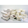 Boîte repas carton blanc 650 ml 13 x 10,5 x 6,5 cm - 50 unités