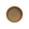 Pot carton kraft brun chaud et froid 70 ml Diam: 6,2 cm 6,2 x 5,2 x 3,5 cm - 50 unités