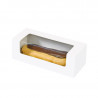 Boîte carton à fenêtre pour éclair ou macaron 15 x 6 x 5 cm - 50 unités