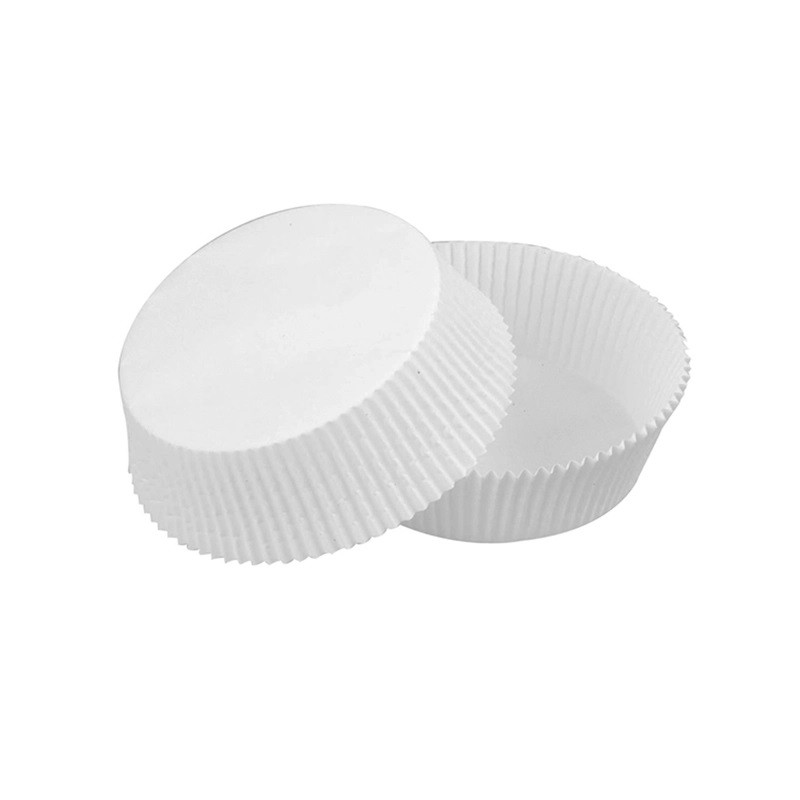 Caissette papier de cuisson ronde blanche siliconée Diam: 5,5 cm 5,5 x 4,1 cm x 100 unités