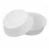 Caissette papier de cuisson ronde blanche siliconée Diam: 5,5 cm 5,5 x 4,1 cm x 100 unités
