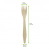 "Hercule" Fourchette bois 18,5cm - 100 unités