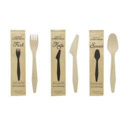 "Hercule" Fourchette bois 18,5cm - 100 unités
